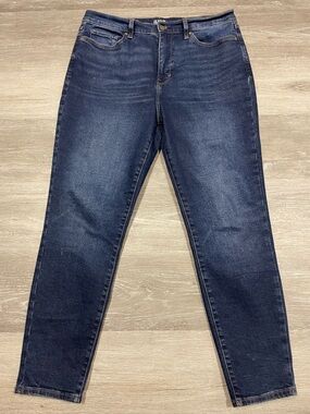 a.n.a High-Rise Skinny Ankle Jeans Size 14 Dark Wash Stretch EUC